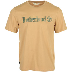 tekstylia Męskie T-shirty z krótkim rękawem Timberland Camo Linear Logo Short Brązowy