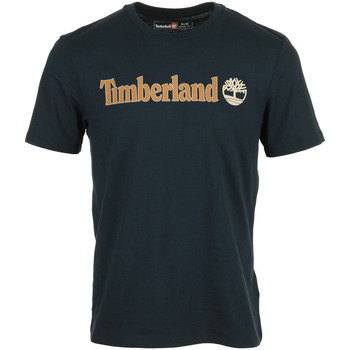 Timberland Linear Logo Short Sleeve Niebieski