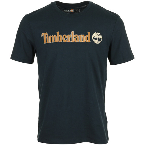 tekstylia Męskie T-shirty z krótkim rękawem Timberland Linear Logo Short Sleeve Niebieski