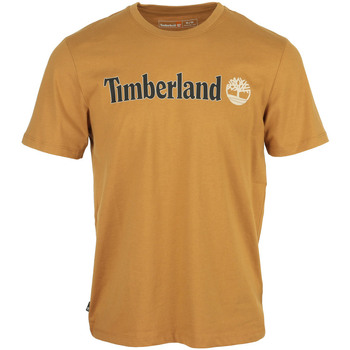 tekstylia Męskie T-shirty z krótkim rękawem Timberland Linear Logo Short Sleeve Brązowy