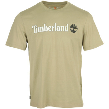 Timberland Linear Logo Short Sleeve Zielony