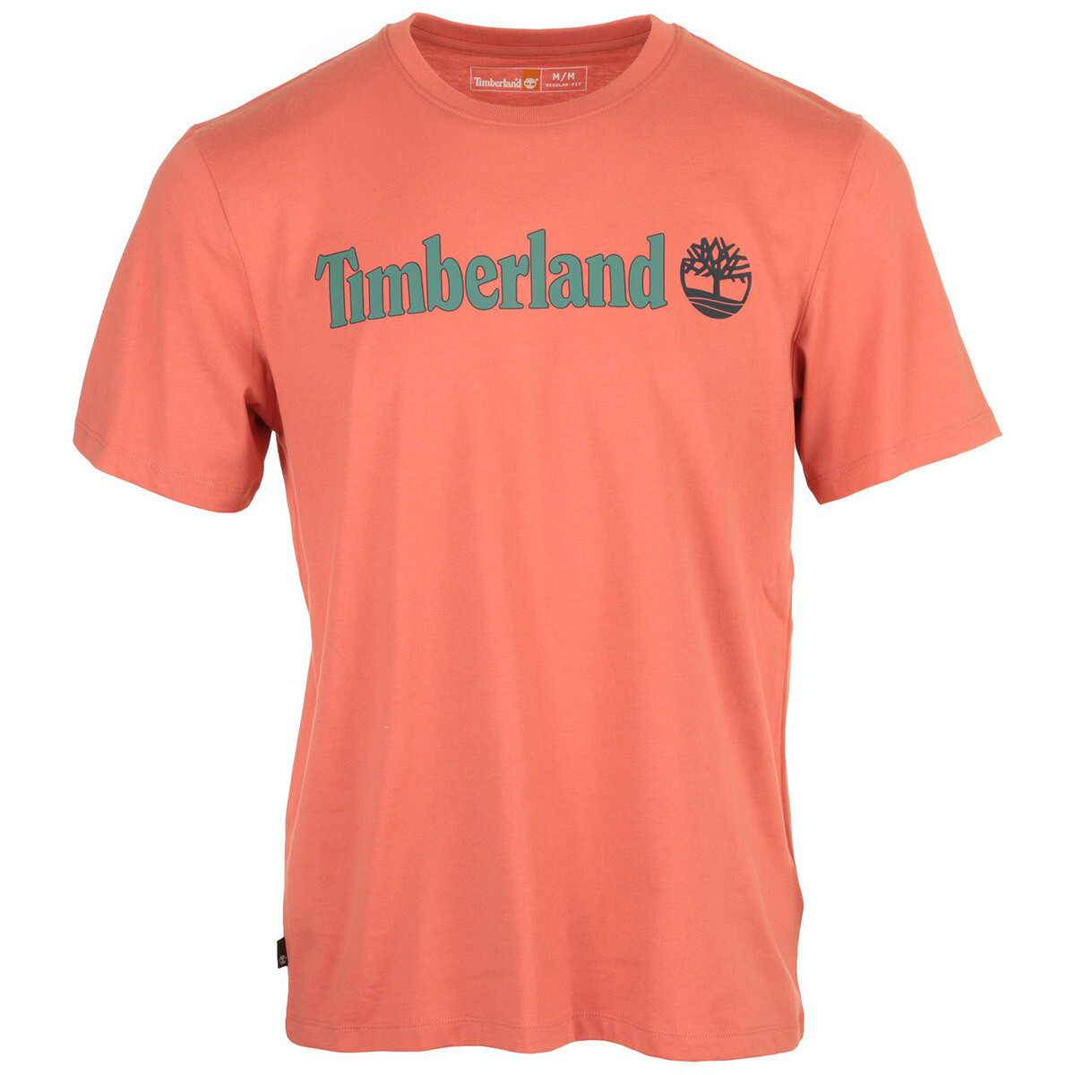 tekstylia Męskie T-shirty z krótkim rękawem Timberland Linear Logo Short Sleeve Pomarańczowy