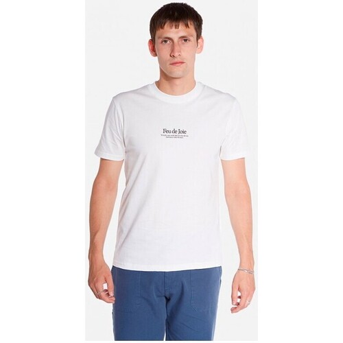 tekstylia Męskie T-shirty z krótkim rękawem Ollow  Biały