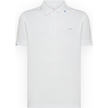 tekstylia Męskie T-shirty i Koszulki polo Sun68 A34101 31 Biały