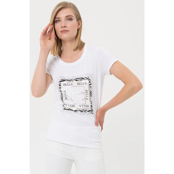 tekstylia Damskie T-shirty i Koszulki polo Fracomina FR24ST3004J40110 Bezbarwny