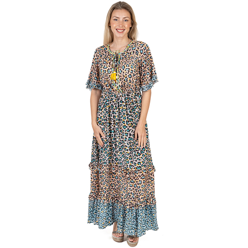 tekstylia Damskie Sukienki długie Isla Bonita By Sigris Sukienka Wielokolorowy