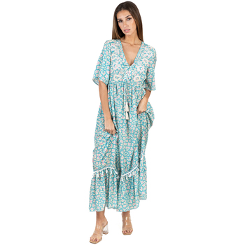 tekstylia Damskie Sukienki długie Isla Bonita By Sigris Sukienka Niebieski