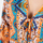 tekstylia Damskie Sukienki Isla Bonita By Sigris Sukienka Wielokolorowy