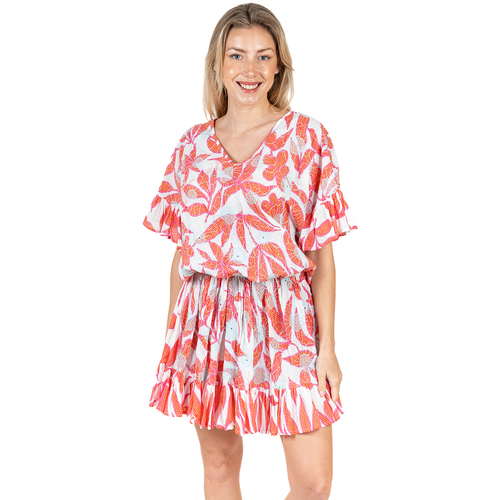 tekstylia Damskie Sukienki Isla Bonita By Sigris Sukienka Różowy
