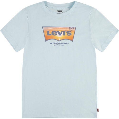 tekstylia Dziewczynka T-shirty z krótkim rękawem Levi's 235283 Niebieski