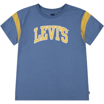 tekstylia Dziewczynka T-shirty z krótkim rękawem Levi's 235287 Niebieski