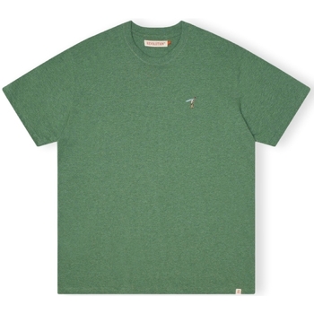 tekstylia Męskie T-shirty i Koszulki polo Revolution T-Shirt Loose 1366 GIR - Dust Green Melange Zielony