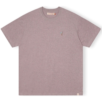 tekstylia Męskie T-shirty i Koszulki polo Revolution T-Shirt Loose 1366 GIR - Purple Melange Fioletowy