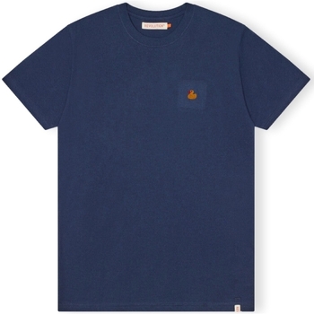 tekstylia Męskie T-shirty i Koszulki polo Revolution T-Shirt Regular 1368 DUC - Navy Mel Niebieski