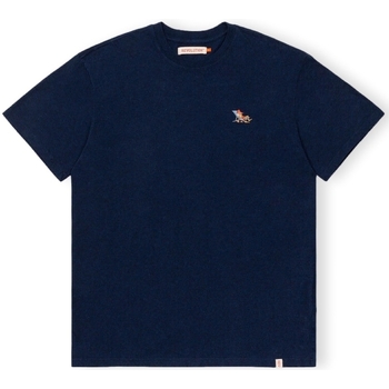 tekstylia Męskie T-shirty i Koszulki polo Revolution T-Shirt Loose 1264 LAZ - Navy Niebieski