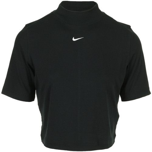 tekstylia Męskie T-shirty z krótkim rękawem Nike Wms Nsw Essential Rip Mook Ss Top Czarny