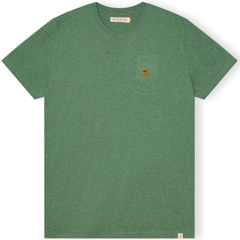 tekstylia Męskie T-shirty i Koszulki polo Revolution T-Shirt Regular 1368 DUC - Dustgreen Melange Zielony