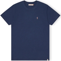 tekstylia Męskie T-shirty i Koszulki polo Revolution T-Shirt Regular 1364 FLA - Navy Mel Niebieski