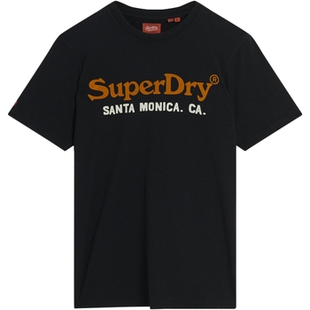 tekstylia Męskie T-shirty z krótkim rękawem Superdry 235513 Czarny
