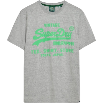 tekstylia Męskie T-shirty z krótkim rękawem Superdry 235563 Szary