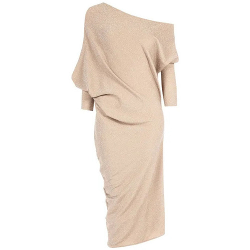 tekstylia Damskie Sukienki Rinascimento CFC0119419003 Beżowy