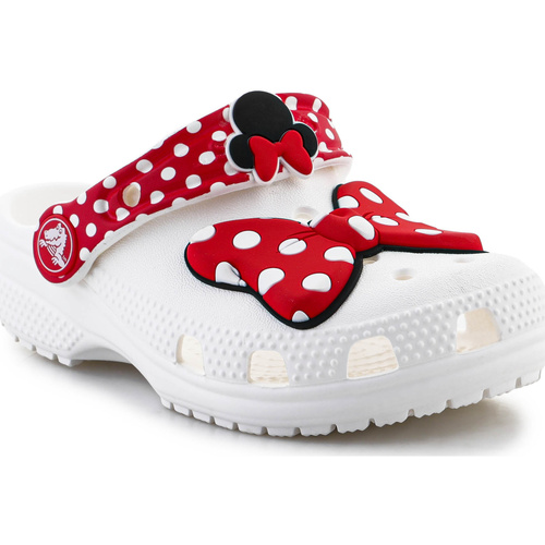 Buty Dziecko Sandały Crocs Classic Disney Minnie Mouse Clog 208710-119 Biały
