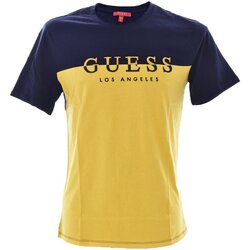 tekstylia Męskie T-shirty z krótkim rękawem Guess X1BI97 KAK90 Żółty