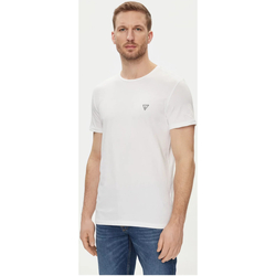 tekstylia Męskie T-shirty z krótkim rękawem Guess U97M00 KCD31 Biały