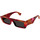 Zegarki & Biżuteria  okulary przeciwsłoneczne Gucci Occhiali da Sole  Reace GG1625S 002 Czerwony