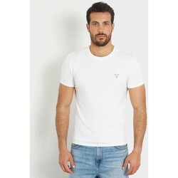 tekstylia Męskie T-shirty z krótkim rękawem Guess M2YI24J1314 Biały
