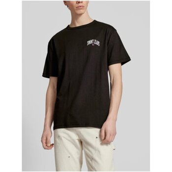 tekstylia Męskie T-shirty z krótkim rękawem Tommy Jeans DM0DM18665 Czarny