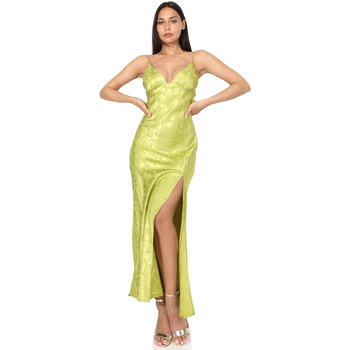 tekstylia Damskie Sukienki długie La Modeuse 71721_P168557 Zielony
