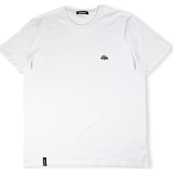 tekstylia Męskie T-shirty i Koszulki polo Organic Monkey Summer Wheels T-Shirt - White Biały