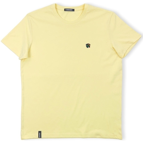 tekstylia Męskie T-shirty i Koszulki polo Organic Monkey The Great Cubini T-Shirt - Yellow Mango Żółty