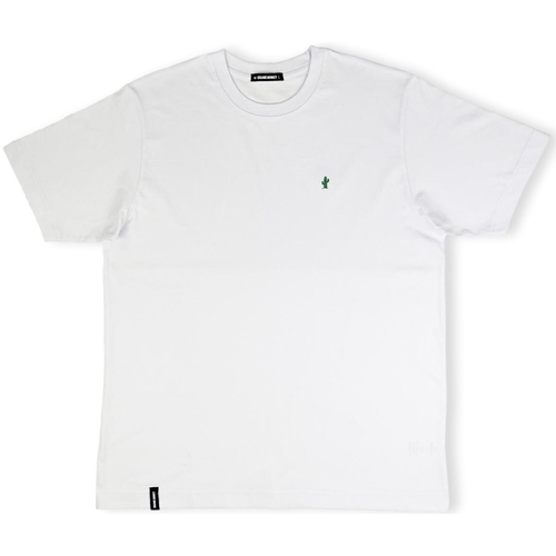 tekstylia Męskie T-shirty i Koszulki polo Organic Monkey Spikey Lee T-Shirt - White Biały