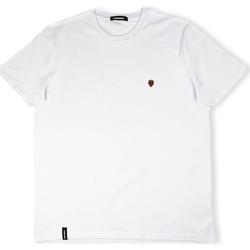 tekstylia Męskie T-shirty i Koszulki polo Organic Monkey Strawberry T-Shirt - White Biały