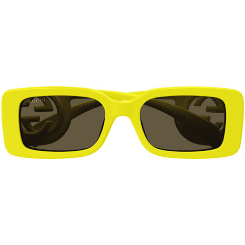 Zegarki & Biżuteria  okulary przeciwsłoneczne Gucci Occhiali da Sole  GG1325S 007 Żółty