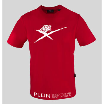 tekstylia Męskie T-shirty z krótkim rękawem Philipp Plein Sport - tips413 Czerwony