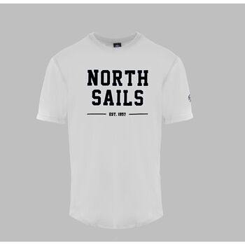 tekstylia Męskie T-shirty z krótkim rękawem North Sails - 9024060 Biały