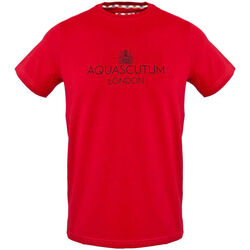 tekstylia Męskie T-shirty z krótkim rękawem Aquascutum - tsia126 Czerwony