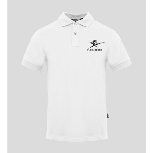 tekstylia Męskie Koszulki polo z krótkim rękawem Philipp Plein Sport - pips506 Biały