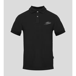 tekstylia Męskie Koszulki polo z krótkim rękawem Philipp Plein Sport pips50499 black Czarny