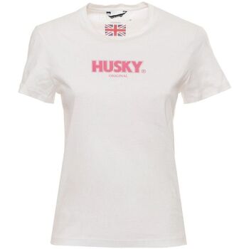 tekstylia Damskie T-shirty z krótkim rękawem Husky - hs23cedtc35co296-sophia Biały