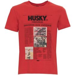 tekstylia Męskie T-shirty z krótkim rękawem Husky - hs23beutc35co196-tyler Czerwony