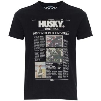 tekstylia Męskie T-shirty z krótkim rękawem Husky - hs23beutc35co196-tyler Czarny