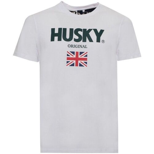 tekstylia Męskie T-shirty z krótkim rękawem Husky - hs23beutc35co177-john Biały