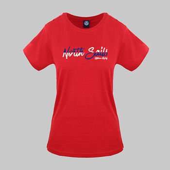 tekstylia Damskie T-shirty z krótkim rękawem North Sails - 9024310 Czerwony