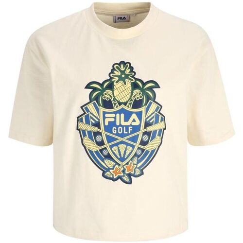 tekstylia Damskie T-shirty z krótkim rękawem Fila - faw0419 Biały