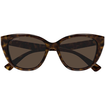 Zegarki & Biżuteria  Damskie okulary przeciwsłoneczne Gucci Occhiali da Sole  GG1588S 002 Brązowy