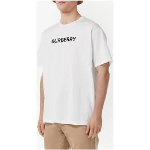 tekstylia Męskie T-shirty z krótkim rękawem Burberry 8055309 Biały